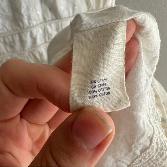 Maeve Anthropologie White  Patchwork Full Skirt Dress 2 - Picture 6 of 14